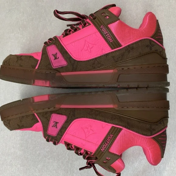 Pink Louis Vuitton Shoes Sneakers Women's Louis Vuitton White